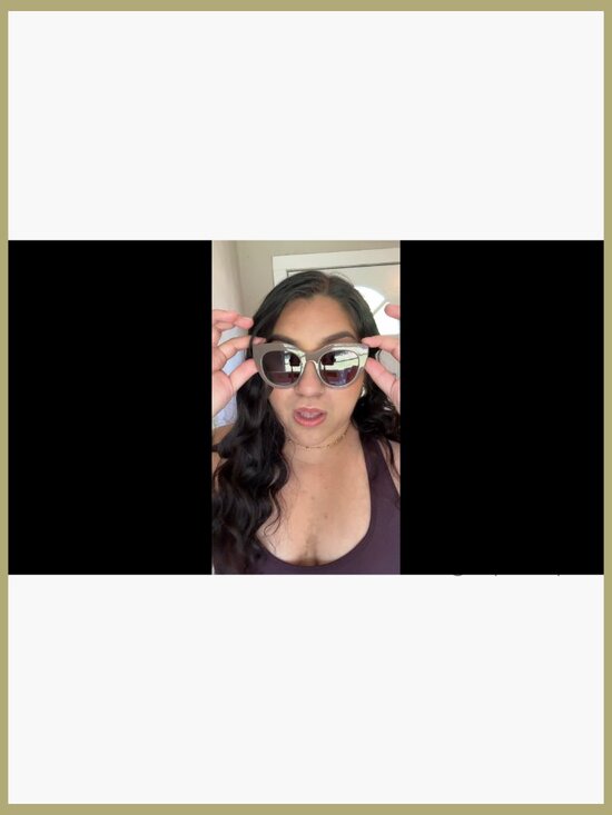 Polarized Cat Eye Sunglasses Retro Oversized Plastic Frame